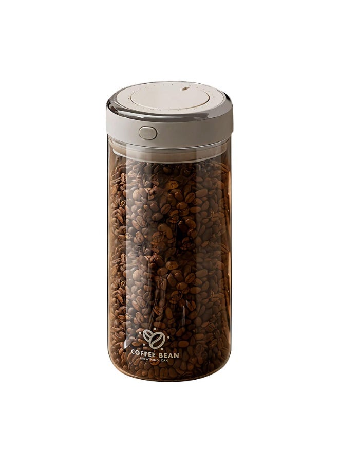 Vacuum Sealed Coffee Canister Coffee Container with One-Way CO2 Valve and Freshness Tracker, Perfect for Coffee Bean,  Flour, Grain, Snack, Sugar, TeaStorage(1.7L/57OZ) - Image 1