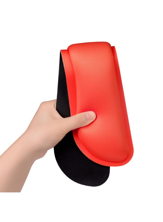 jaexest مجموعة وسادة معصي لوحة مفاتيح من الفوم الذكري المصممة ليراحة اليد، تصميم أحلي Cute، قاعدة غير انزلاقية، لعلاج الألم للعبة الكومبيوتر والمكتب والحاسوب اللابتوب (لون أحمر) - Image 3