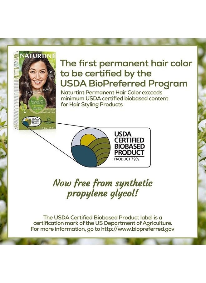 NATURTINT Permanent Hair Color 5N Light Chestnut Brown (Pack of 6), Ammonia Free, Vegan, Cruelty Free, up to 100% Gray Coverage, Long Lasting Results  - Image 4
