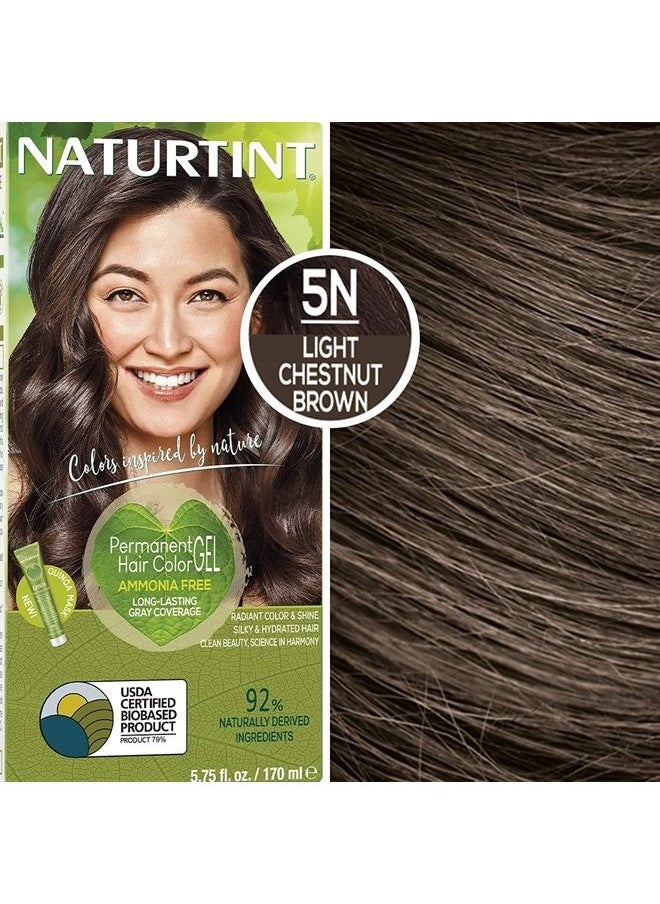 NATURTINT Permanent Hair Color 5N Light Chestnut Brown (Pack of 6), Ammonia Free, Vegan, Cruelty Free, up to 100% Gray Coverage, Long Lasting Results  - Image 5