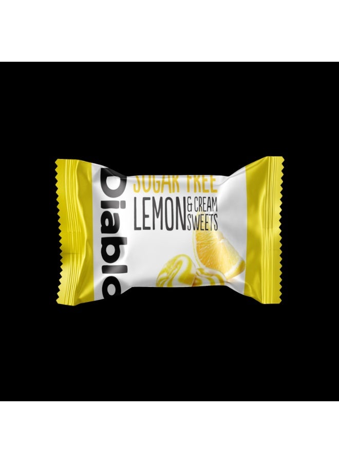 Diablo – Lemon & Cream Sweets | Sugar Free | Sweetened with Maltitol | Diabetic Friendly | Pack of 3 (75g Each) - Image 4