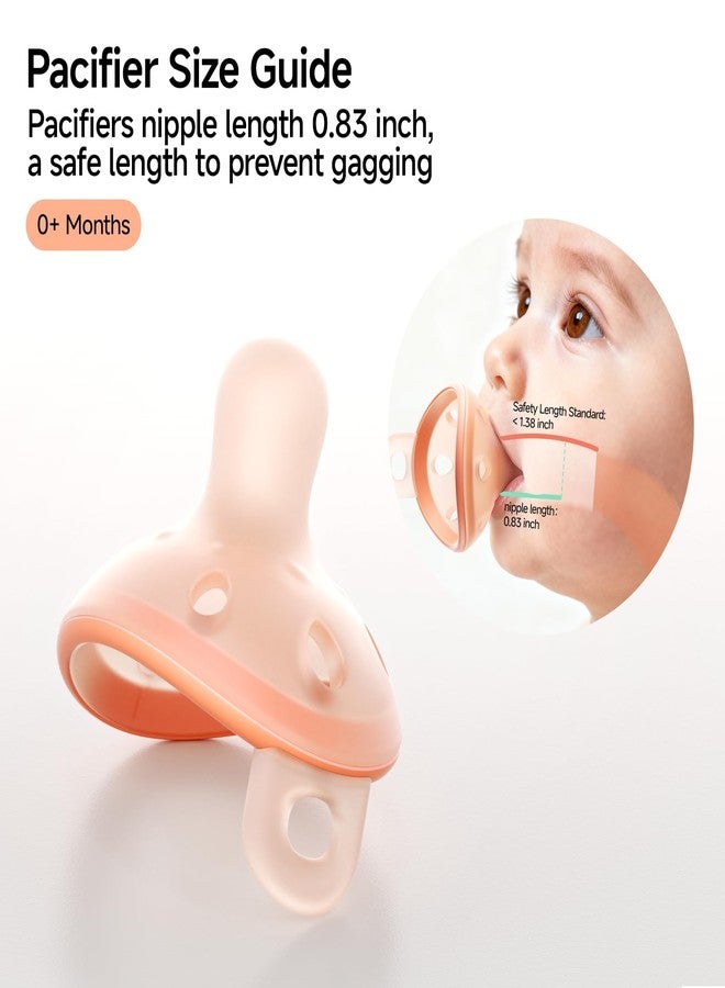 Garkoko Baby Pacifiers 0-6 Months, One-Piece Soft Silicone Breast-Like Pacifier for Newborn & Breastfed Babies, BPA-Free - Image 5