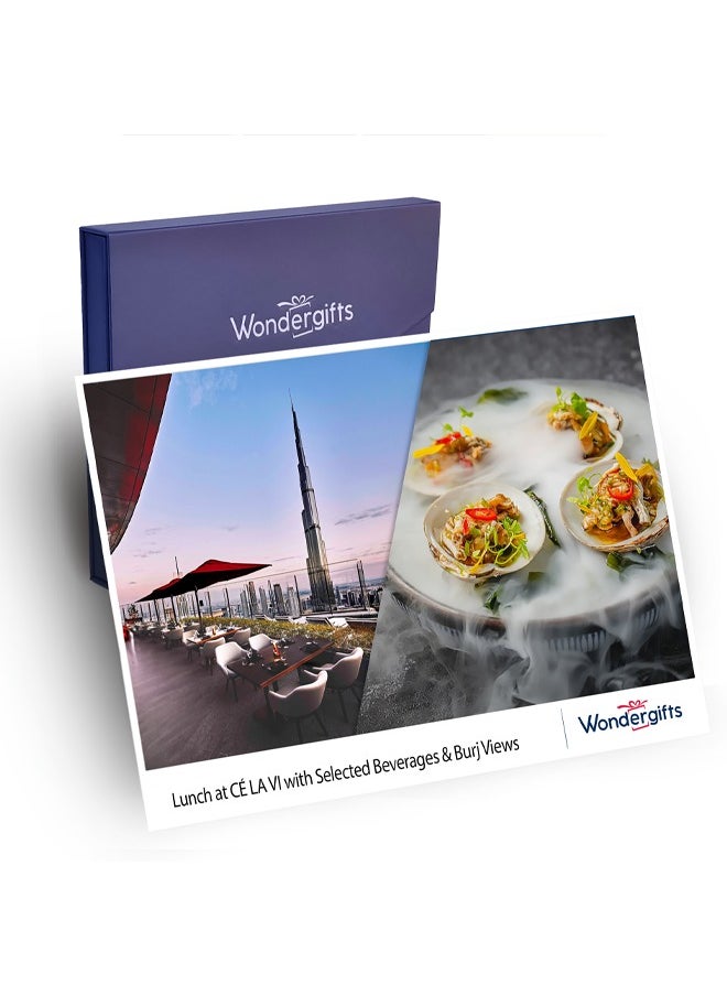 Wondergifts - Lunch at CÉ LA VI – Dining with Selected Beverages and Stunning Burj Views Experience Gift with Free Spa Voucher - Image 1