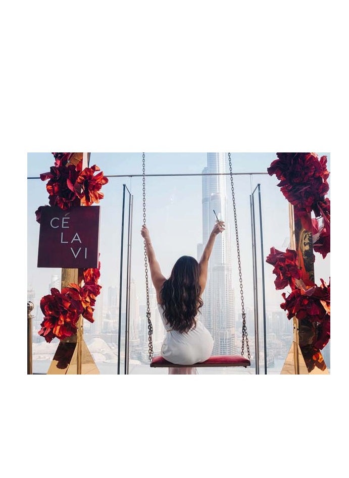 Wondergifts - Lunch at CÉ LA VI – Dining with Selected Beverages and Stunning Burj Views Experience Gift with Free Spa Voucher - Image 1