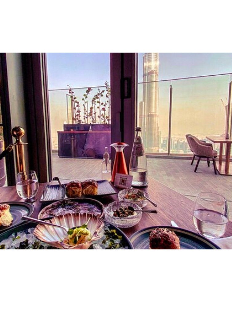 Wondergifts - Lunch at CÉ LA VI – Dining with Selected Beverages and Stunning Burj Views Experience Gift with Free Spa Voucher - Image 1