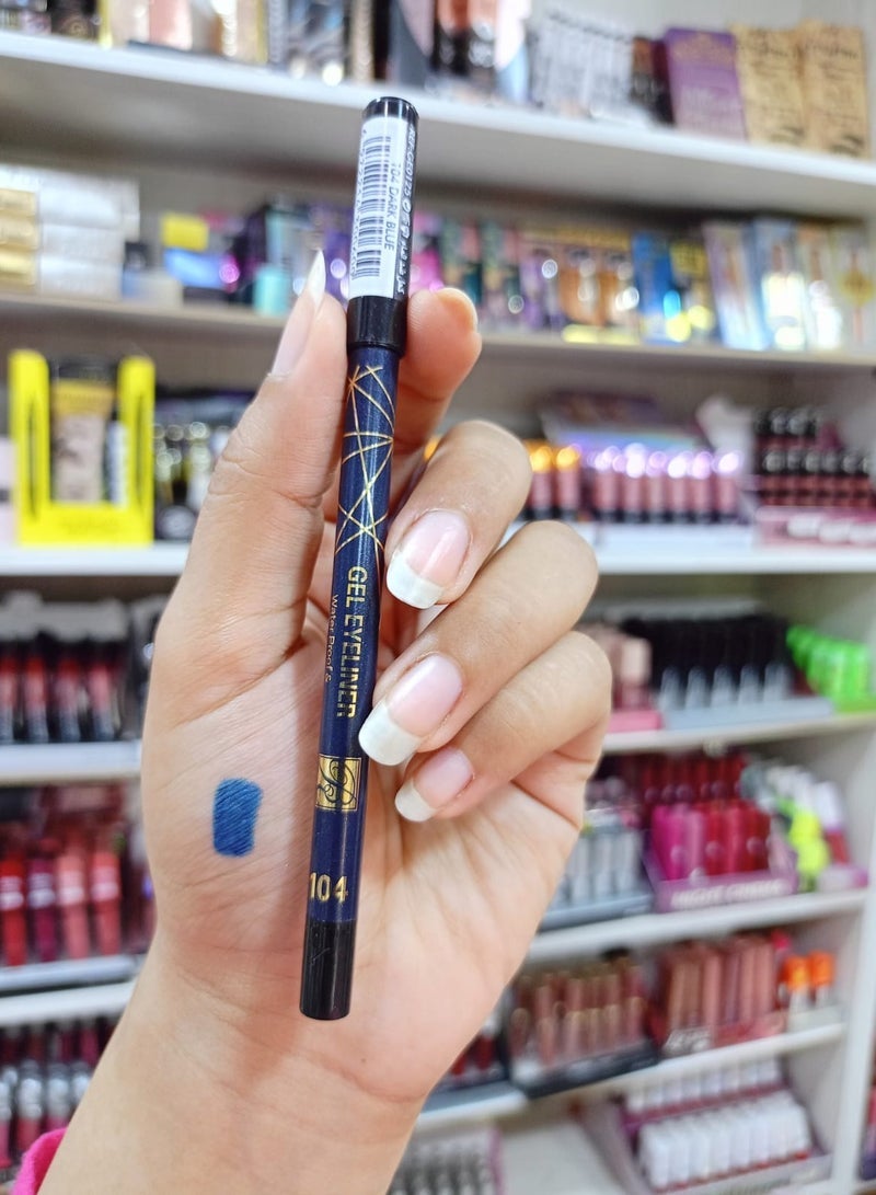 ROSE BERRY RoseBerry Long Lasting Waterproof Eyeliner Pencil -104 dark blue dark blue