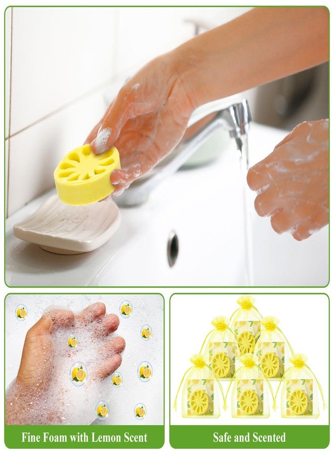 SiliFine 50 Set Lemon Soap Party Favors Bridal Shower Favors Lemon Shaped Soap Big Squeeze Wedding Gifts with Card and Yellow Bag for Bridal Party Baby Shower Decorations - Image 4