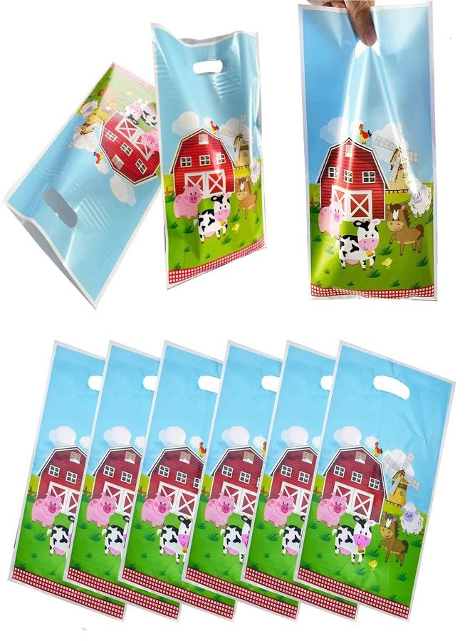 ALLPICK 30PCS Farm Animals Treat Candy Bags Goodie Bags Party Favors Bags Gift Bags for Kids Birthday Farm Animals Themed Party Decorations - Image 1