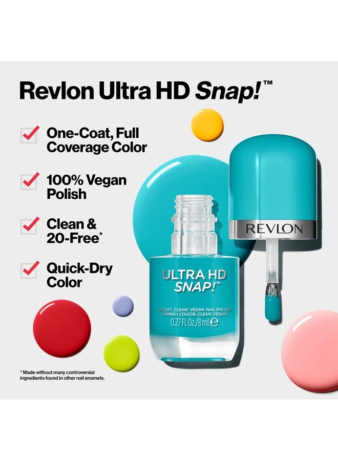 Revlon طلاء أظافر فائق الوضوح، لامع طبيعي غني، تركيبة نباتية 100%، لا حاجة لطبقة أساسية أو علوية، 010 ماريغولد مافن، 0.27 أونصة سائلة - Image 2
