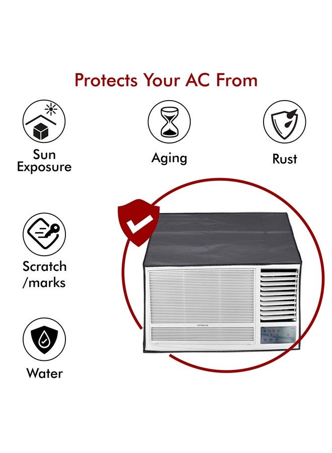 Yellow Weaves 100% Waterproof and Dust proof Window AC Cover for 1.5 to 2.0 Ton Window AC - Image 3