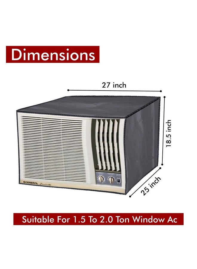 Yellow Weaves 100% Waterproof and Dust proof Window AC Cover for 1.5 to 2.0 Ton Window AC - Image 4