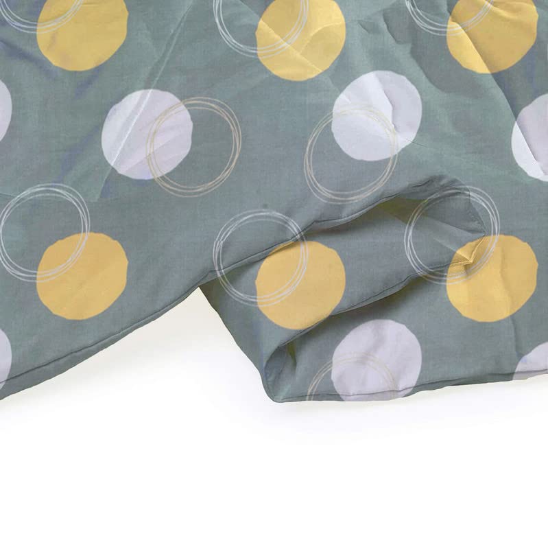 BSB HOME 220 GSM Reversible Microfiber AC Comforter/Blanket/Quilt/Duvets for Winter Single Size Bed (240X152 cm, Grey & Orange) - Image 5