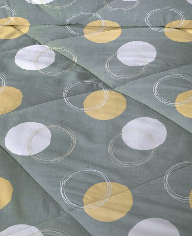 BSB HOME 220 GSM Reversible Microfiber AC Comforter/Blanket/Quilt/Duvets for Winter Single Size Bed (240X152 cm, Grey & Orange) - Image 4