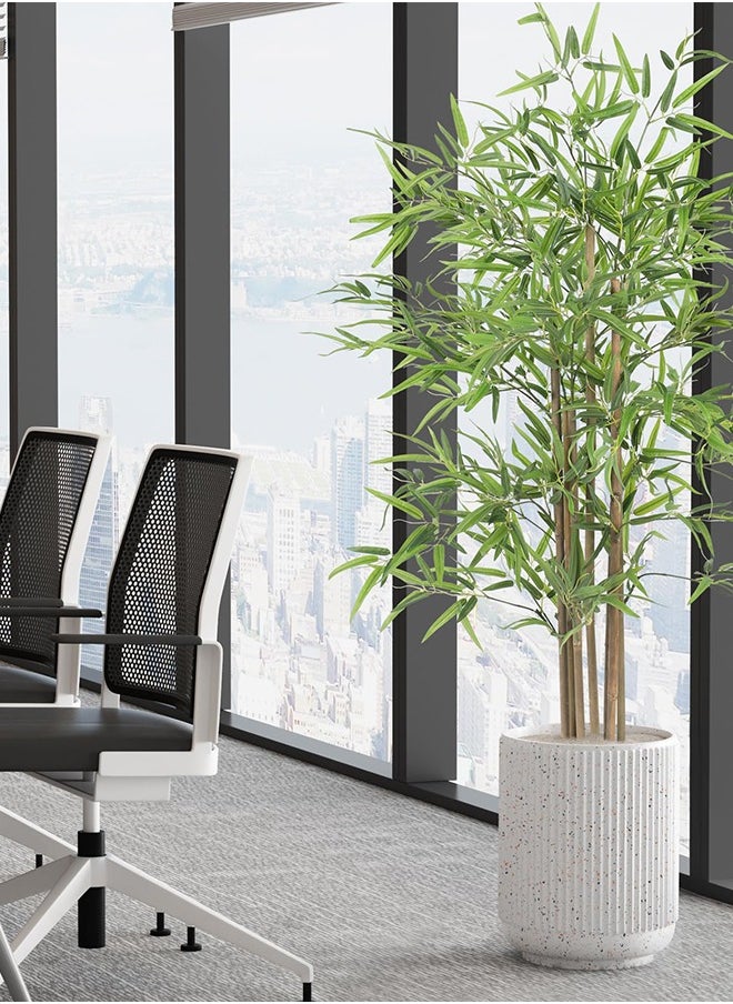 Brinaoki Artificial Bamboo Tree 120cm, Faux Plant 7 Trunks Bamboo, Artificial Plant Fake Bamboo Tree 1.2m for Home Office Indoor Outdoor Decor  - Image 4
