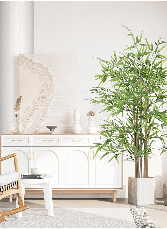 Brinaoki Artificial Bamboo Tree 120cm, Faux Plant 7 Trunks Bamboo, Artificial Plant Fake Bamboo Tree 1.2m for Home Office Indoor Outdoor Decor  - Image 5