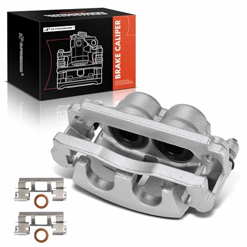 A-Premium Disc Brake Caliper Assembly with Bracket Compatible with Select Buick, Chevy and GMC Models - Rainier 2006-2007, Trailblazer EXT/Envoy XL 06, Trailblazer/Envoy 06-09, 4.2L - Front Passenger - Image 1