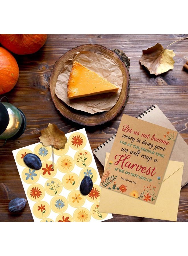 WorldBazaar Christian Greeting Cards 24 Pack Religious Cards with Bible Verse Bulk Motivational Encouragement Card Envelopes Scripture Inspirational All Occasion Cards Assortment Kraft - Image 4