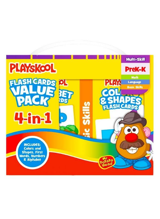 PLAYSKOOL Flash Cards Value Pack Alphabet/First Words/Shapes & Colors/Numbers Prek K - Image 2