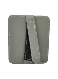 TOYOTA Car Sun Visor Organizer PU Leather Ticket Holder Clip Car Glasses Holder Clip Car Card Wallet for TOYOTA GRAY  - Image 5