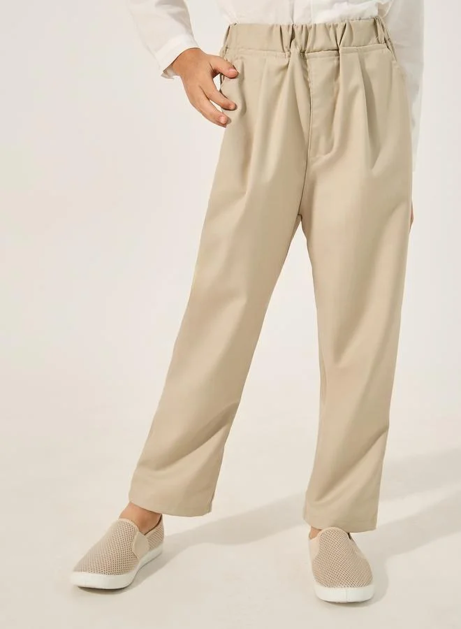 Styli Styli Collared Shirt with Pant, Bow and Suspender