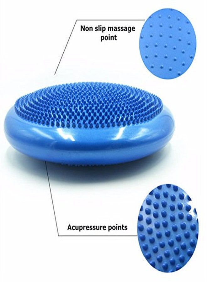 IRIS Air Stability Wobble Cushion,33 cm/13 inch Diameter, Balance Disc, Pump Included (Blue) - Image 4