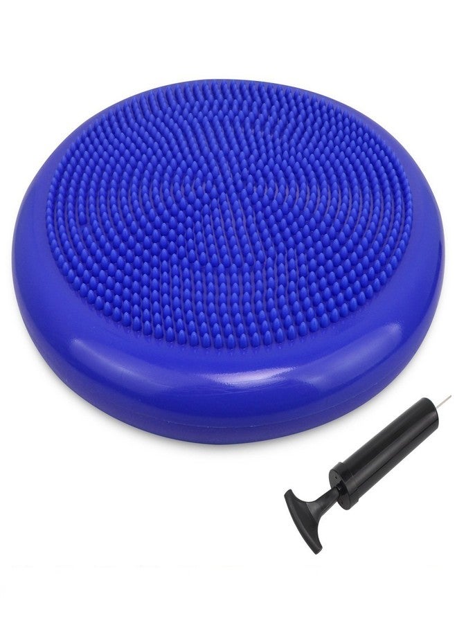 IRIS Air Stability Wobble Cushion,33 cm/13 inch Diameter, Balance Disc, Pump Included (Blue) - Image 1