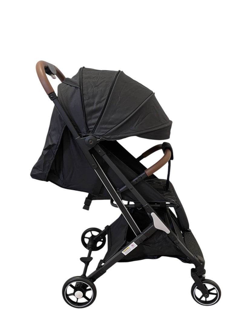 burbay Stylish Travel Stroller Lightweight Aluminum Frame One Second Fold with Hand Cart Perfect for Airplane Cabin  - Image 3