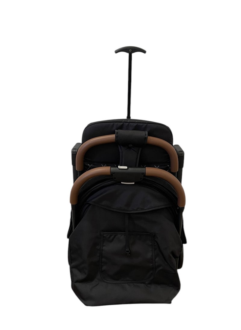 burbay Stylish Travel Stroller Lightweight Aluminum Frame One Second Fold with Hand Cart Perfect for Airplane Cabin  - Image 4