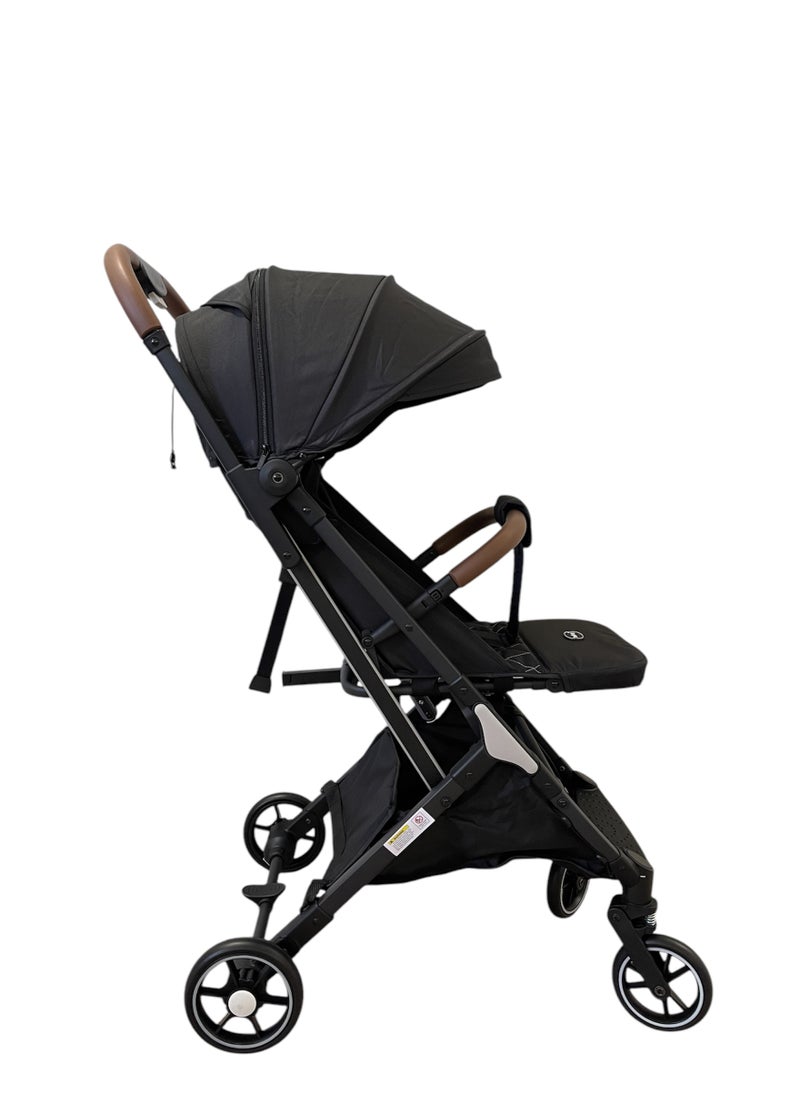 burbay Stylish Travel Stroller Lightweight Aluminum Frame One Second Fold with Hand Cart Perfect for Airplane Cabin  - Image 5