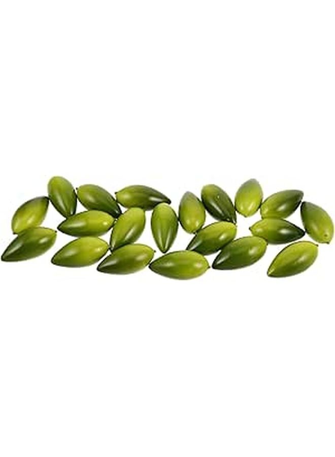 20Pcs Artificial Olive Decor Lifelike Fake Fruit Kitchen Home Farmhouse Restaurant Party Props - Image 1