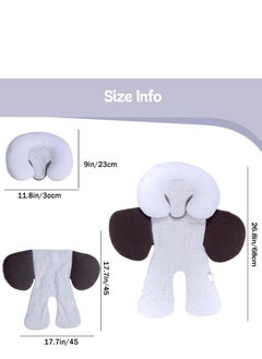 Rightsure Baby Stroller Pad, Washable Soft Baby Car Seat Cushion, Double-Sided Usable Baby Head Pillow Neck Support Cushion for Newborns  - Image 2
