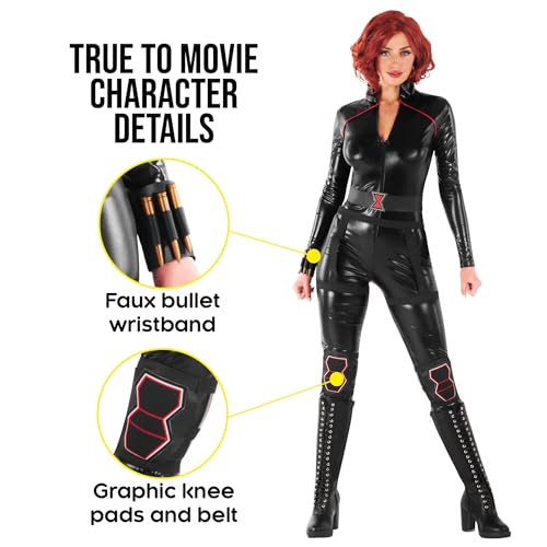 Morph Black Spider Alluring Assassin Costume Cosplay Spy Halloween Costumes For Womens Spy Costume Women L - Image 4