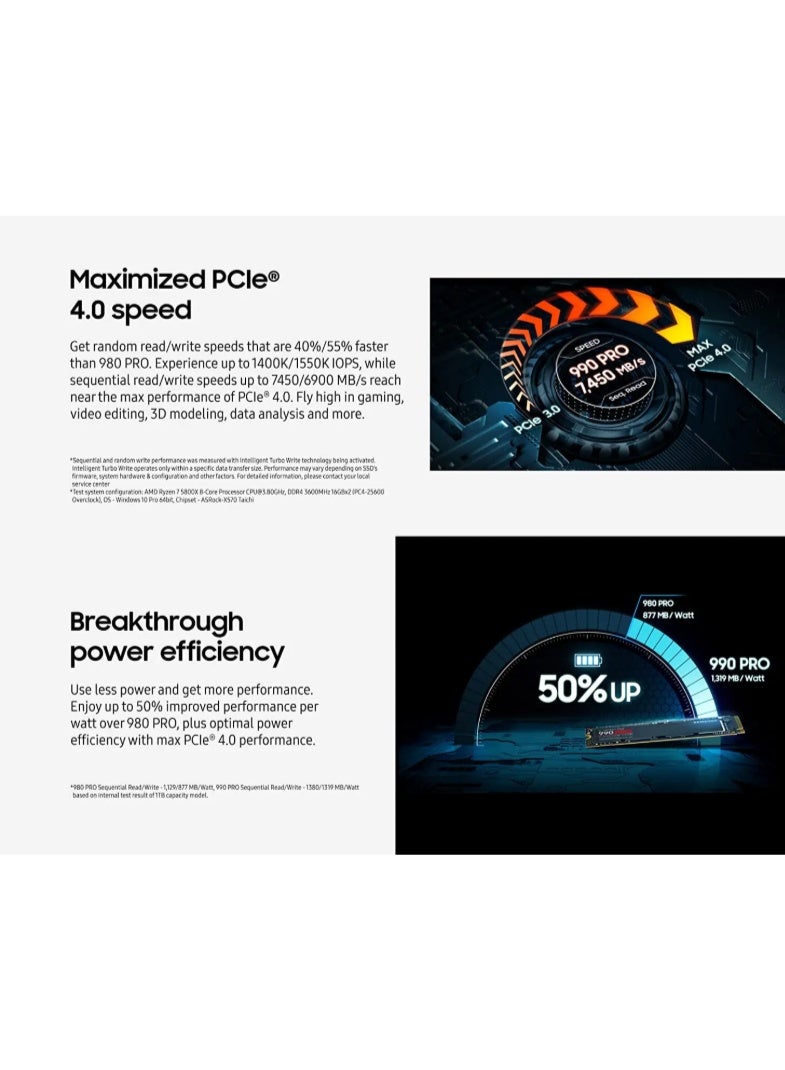 990PRO SSD 4TB M.2 2208 for desktop and notebook computers - Image 4