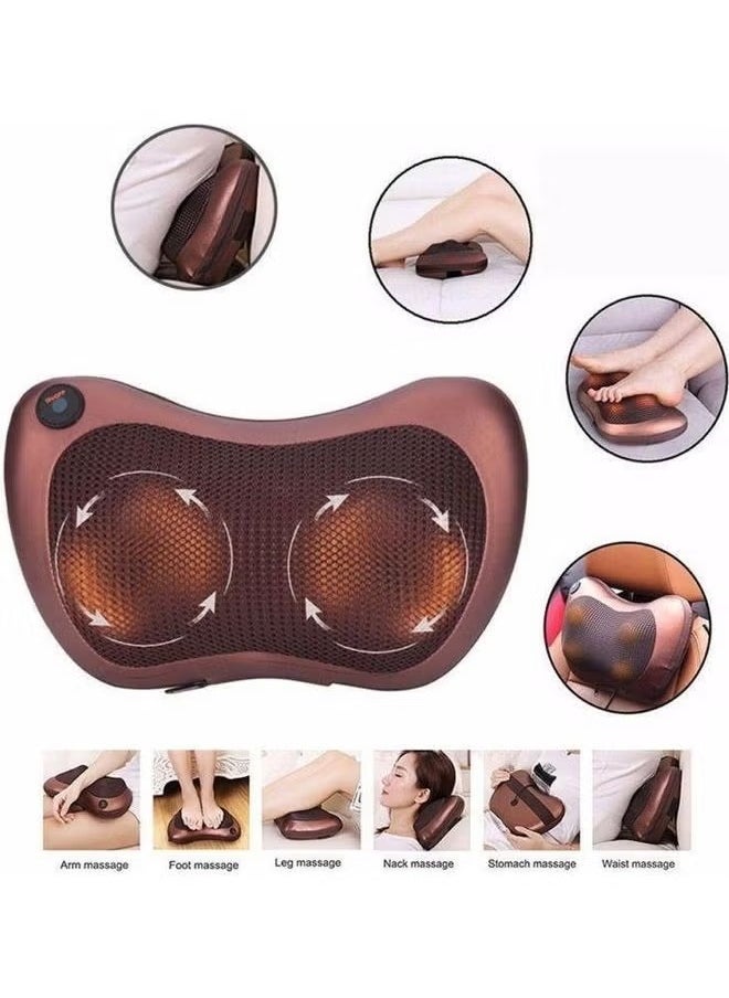 BORTONY 8 Roller Neck Back Shoulder Car & Home Pain Relief Pillow Massager  - Image 3