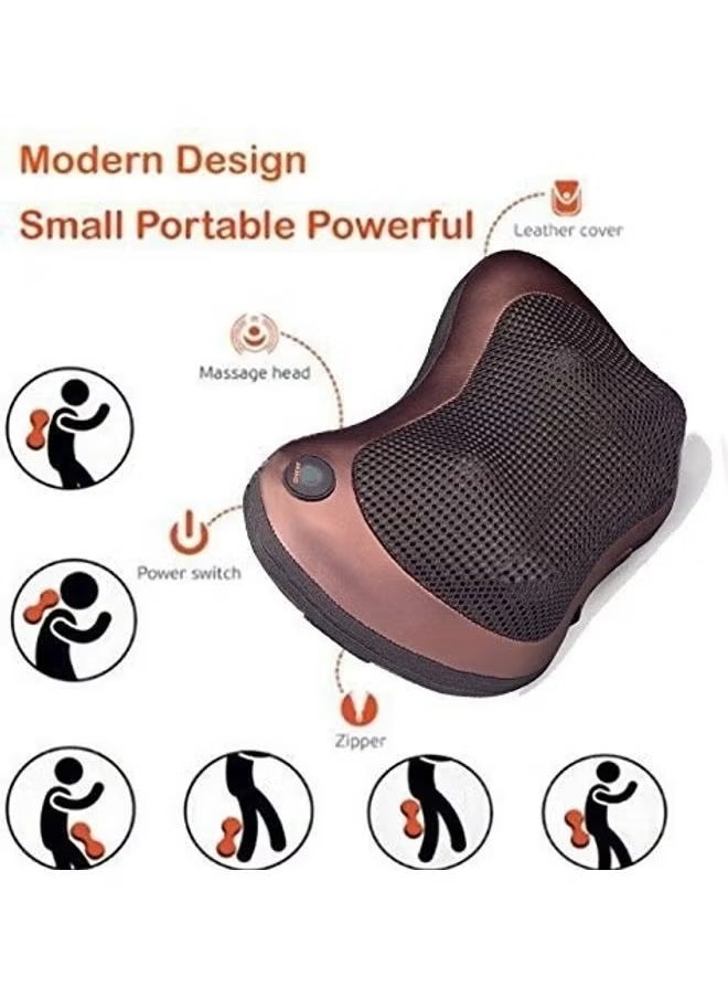 BORTONY 8 Roller Neck Back Shoulder Car & Home Pain Relief Pillow Massager  - Image 4