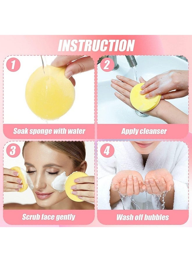 Angelie Exfoliating Facial Sponge, Makeup Washing Pad Deep Cleansing Sponge (Pack of 2) - Image 4