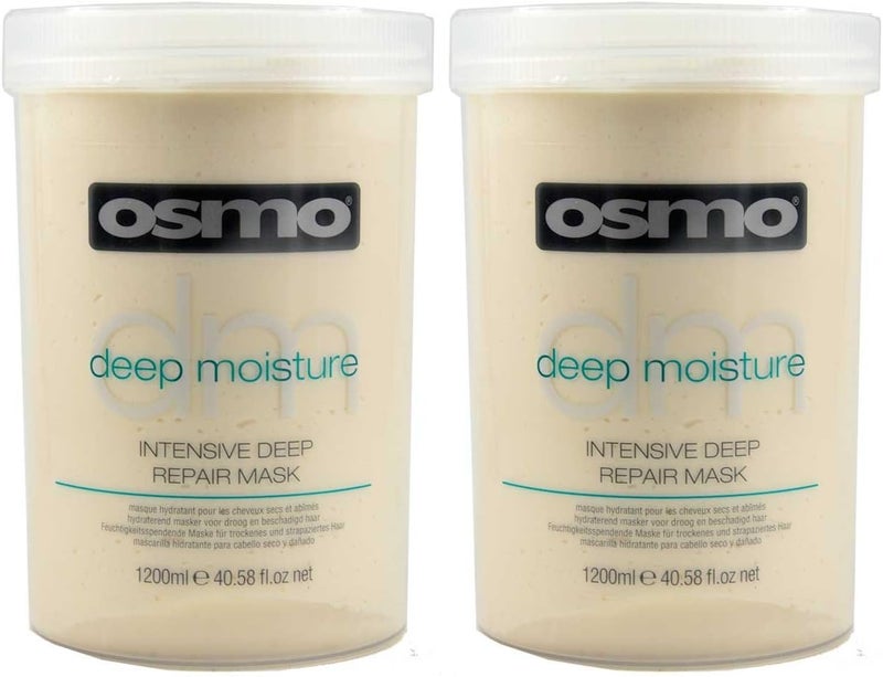 2 x Osmo Intensive Deep Repair Mask Dry Damaged Hair 1200 ml