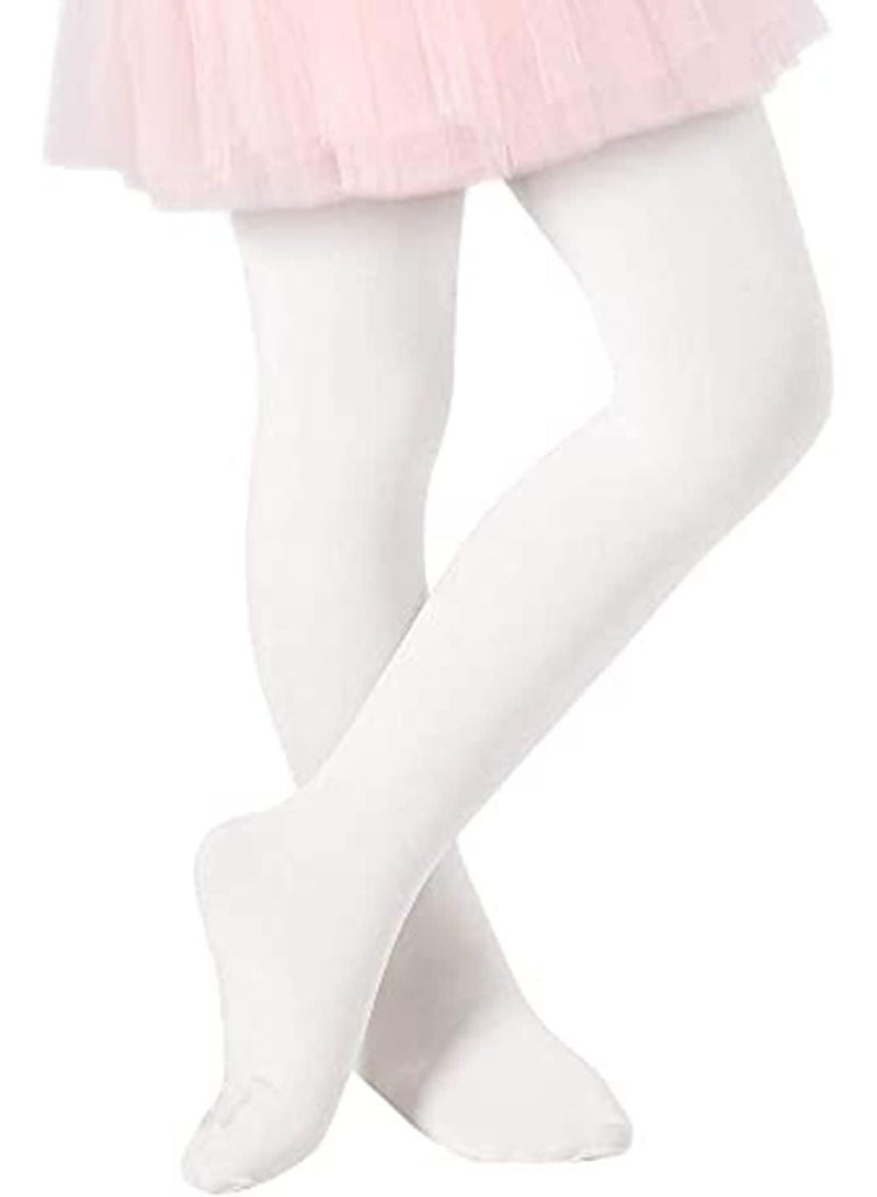 Girls Dance Tights with Toe Cover, Kids Ballet Tights, High Elastic, School Uniform Tights - Image 1