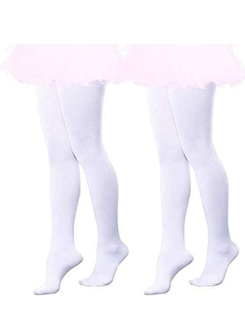 Girls Dance Tights with Toe Cover, Kids Ballet Tights, High Elastic, School Uniform Tights - Image 3