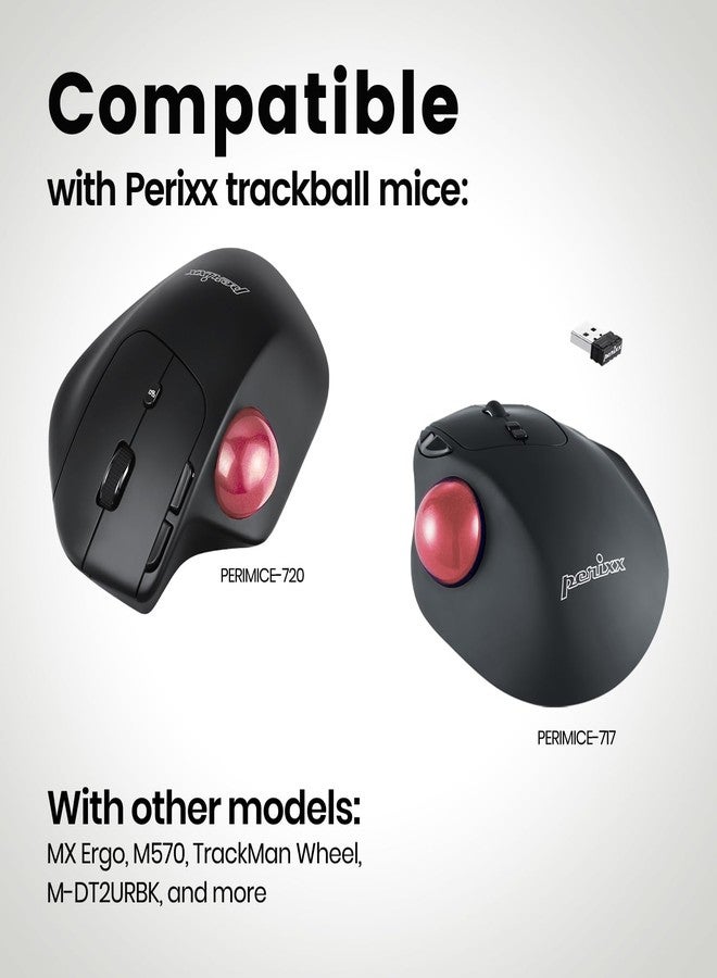 Perixx PERIPRO-303 1.34 Inches Trackball - Replacement Ball for M570, PERIMICE-517/520/717/720, and Other Compatible Trackball Mouse (Pink) - Image 4