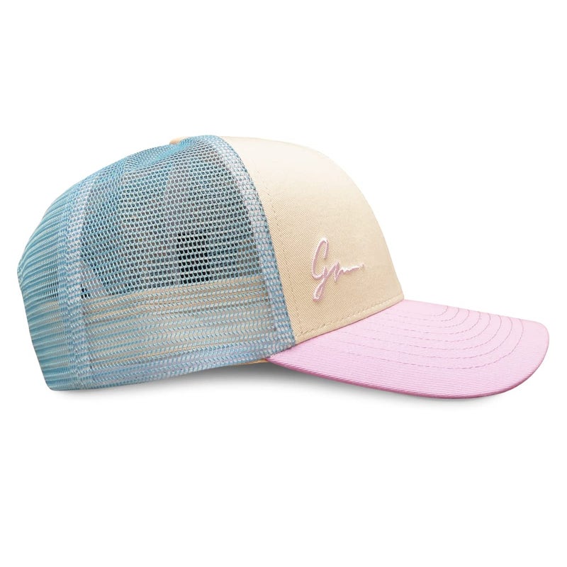 Grace Folly Beach Trucker Hats for Women- Snapback Baseball Cap for Summer (Classic Blue & Lavender) - Image 1