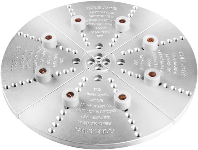 NAGU 10" Cole Jaw Set For Nova Chucks,1" x 8tpi Jaw Accessory Bundle With Accessory Buffer Kit - Image 1