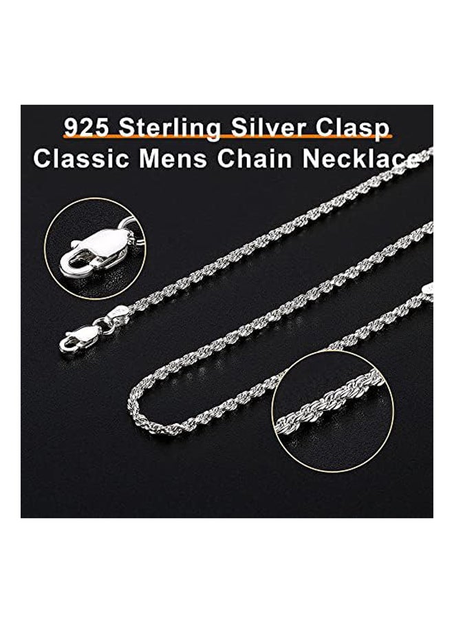 Generic - 925 Sterling Silver Clasp Rope Chain - Image 1