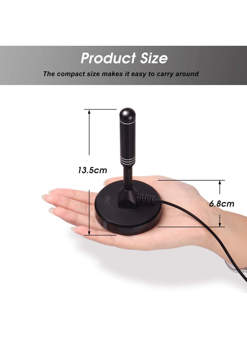August HDTV Antenna - August DTA240 - Indoor/Outdoor Portable Digital Aerial with Magnetic Base 6.5 feet Coax Cable 50 Miles Range  - Image 4