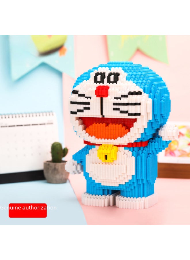 Generic - Color Puzzle Version Authentic Doraemon Adult Toys Micro Particle Building Blocks Educational Brain Teaser For Adults-Color:8811 Medium Fat Tiger - Image 1