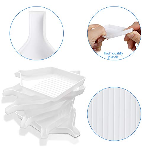 FEBSNOW 6PCS Plastic Diamond Art Painting Bead Sorting Trays (3.8 x 2.2 Inches), Accessories and Tools for DIY Crafts - Image 3