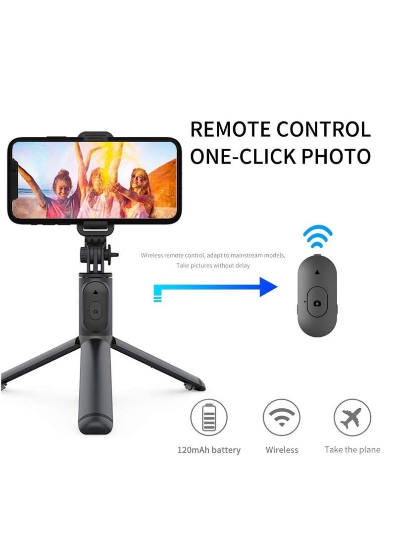 Selfie Stick, Extendable Selfie Stick with Wireless Remote and Tripod Stand, Portable, Lightweight, Compatible with iPhone 13/13 Pro/12/11/11 Pro/XS Max/XS/XR/X/8/7/Android Samsung Smartphone,More - Image 1