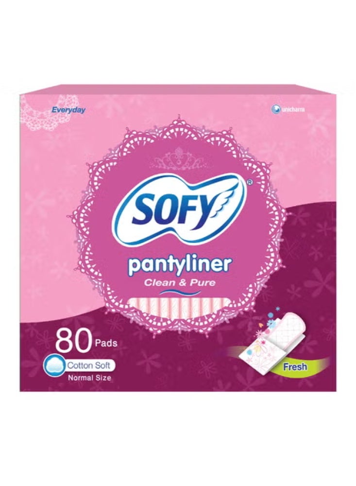 Sofy Feminine Pads, Daily Fresh Pads, 80 Pads