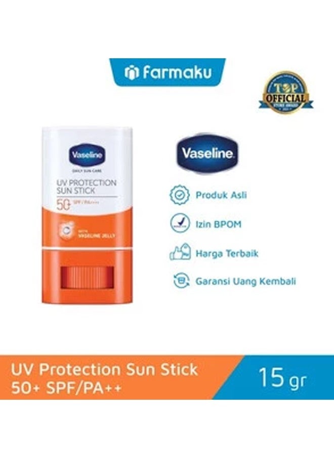 Vaseline UV Protection Sun Stick With SPF 50 White 15grams  - Image 4