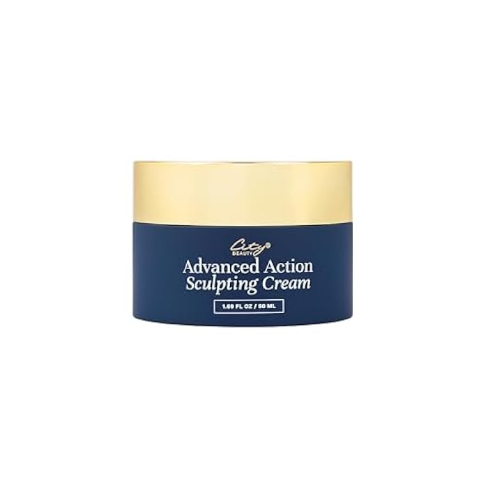 City Beauty Advanced Action Sculpting Cream - Solution for Saggy Jawline, Drooping Face, and Neck Wrinkles - Firming Cream for Loose, Sagging Skin - Image 1